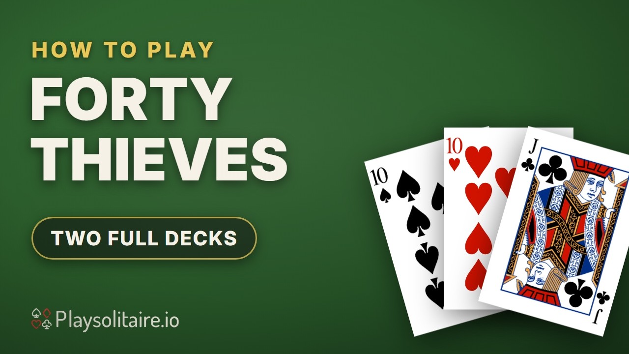 Learn Forty Thieves in 80 seconds: rules and tips
