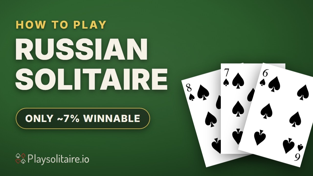 Learn Russian Solitaire in 90 seconds: rules and why only 7% win